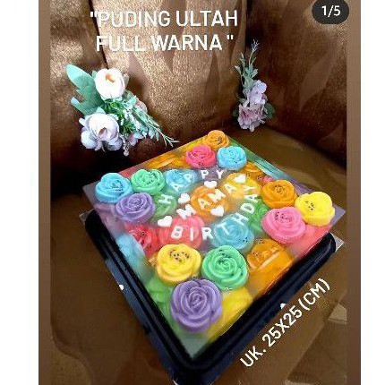 

PUDING ULTAH Mawar Kaca uk. 25cm