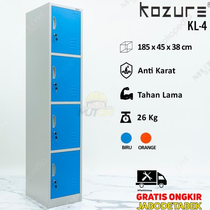 

BEST SALES LOKER LOCKER LEMARI KABINET BESI 4 PINTU KOZURE KL-4 PENGIRIMAN CEPAT