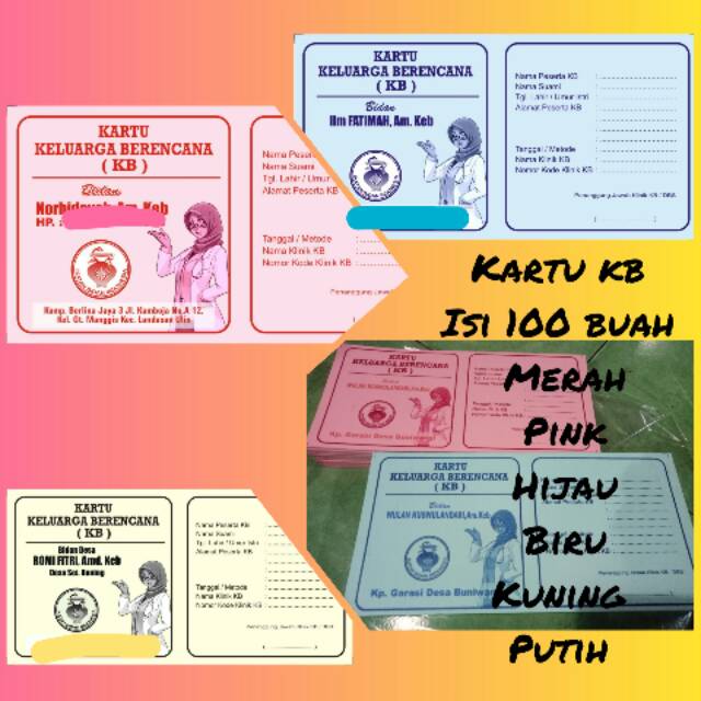 

Kartu kb model lipat 2