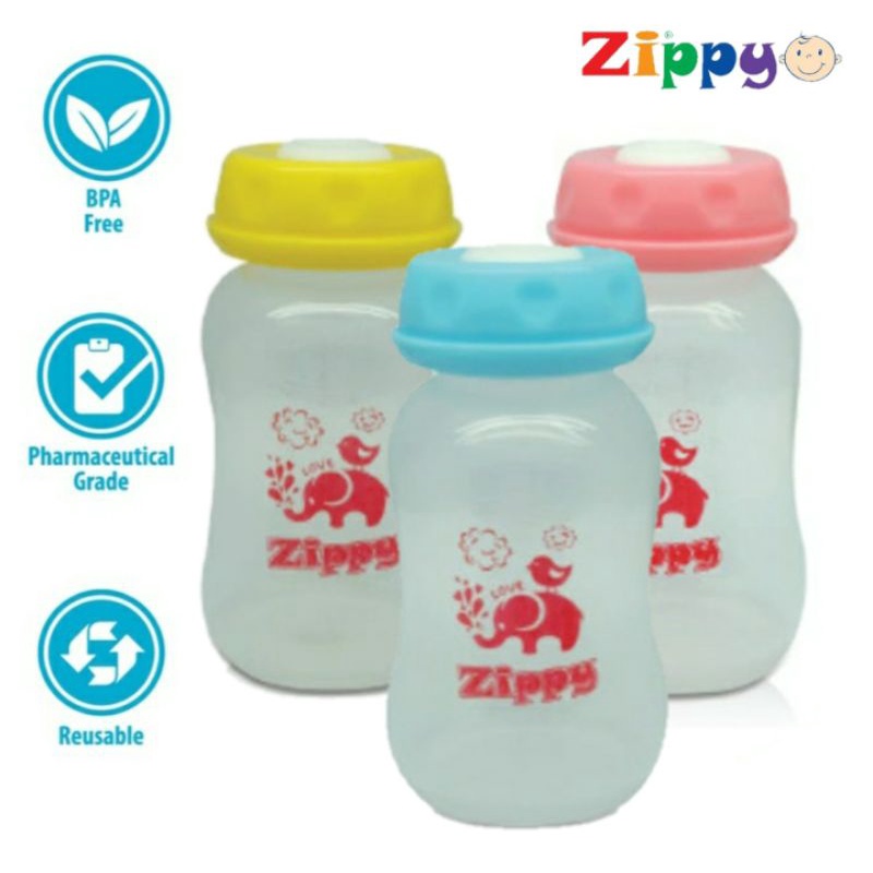 Botol Asi isi 3 Bahan Polypropylene PP 150ml Anti Pecah BPA Free Milk Bottle Storage Botol Penyimpanan Asi