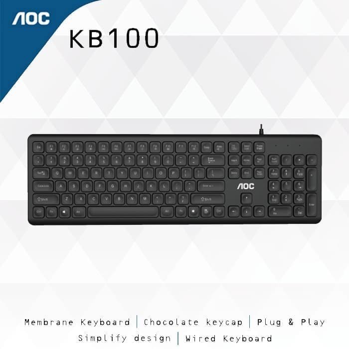 KEYBOARD USB AOC KB100