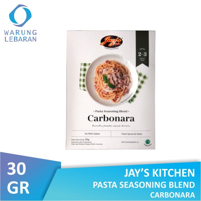 

Jay's Kitchen Seasoning & Spice Blend Carbonara 30gr