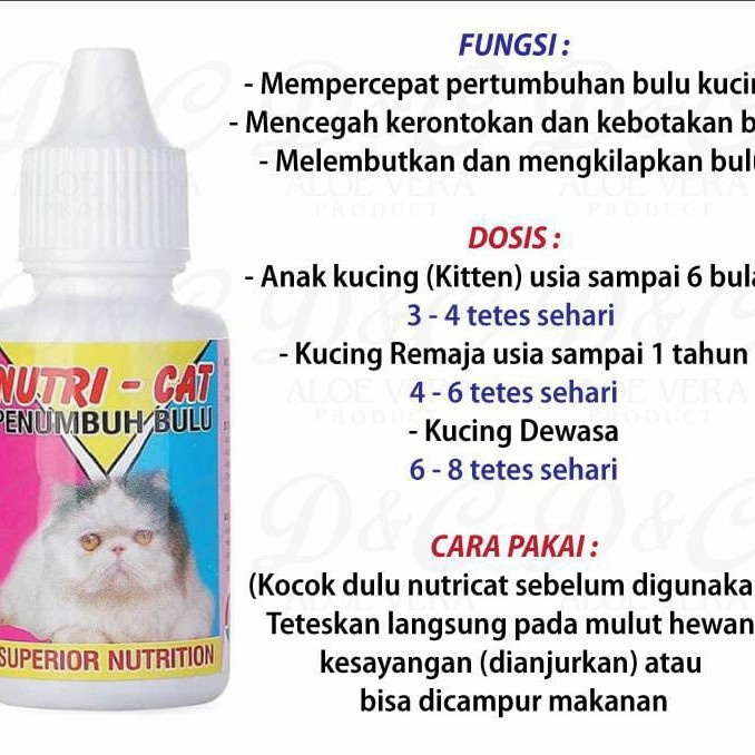 Nutri cat 30ml  Penumbuh Bulu Kucing