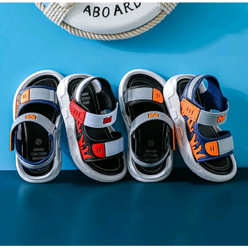 (COD) Sandal Gunung Anak Velcro ASHER Unisex Import