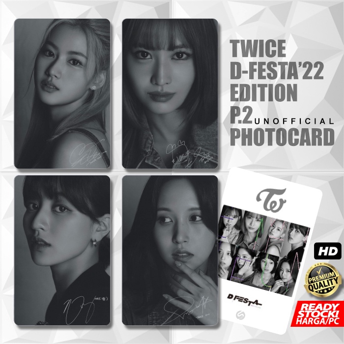 Photocard TWICE D-Festa Edition Part 2 Kartu Koleksi KPOP Photo Card