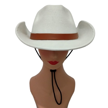 Topi Cowboy bludru Infort Fedora High class Fedora Cowboy Laken Tali