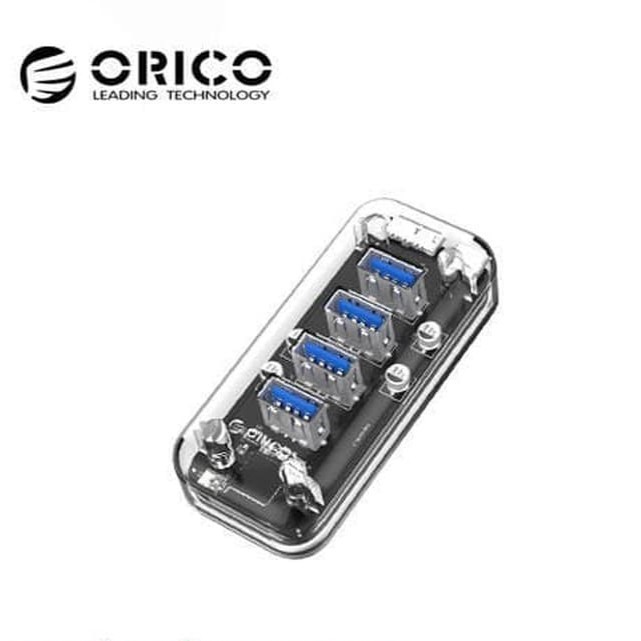 USB HUB 3.0 Orico F4U-U3 Transparan