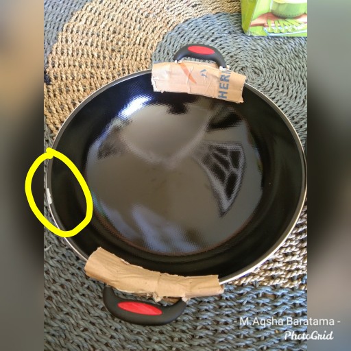 Wajan Enamel Anti Gores  34 Cm (gsf) Anti Lengket Wajan Kuping Murah