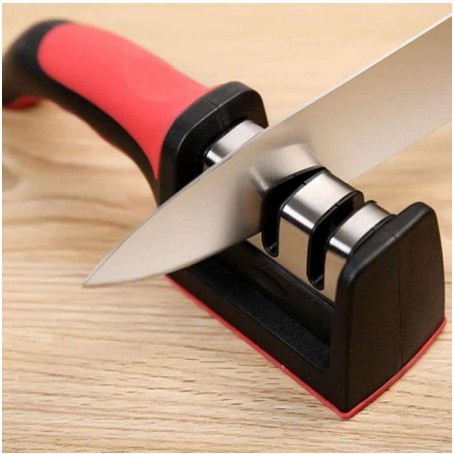 Alat Asahan Pengasah atau Penajam Pisau Gunting/ Alat Asahan Pisau &amp; Gunting 3 Step Alat Pengasah Pisau / Penajam gunting Alat Dapur Knife Sharpener