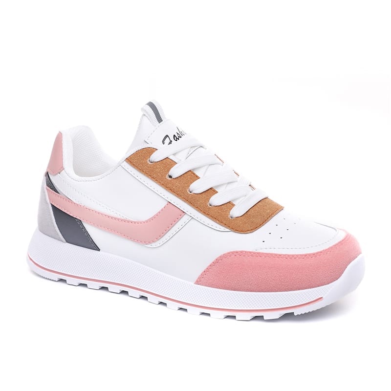 Sneakers Wanita Import Rainbrow Shoes Sneakers Cewek Sport Shoes Kasual Fashion Shoes Trend Wanita - 5234