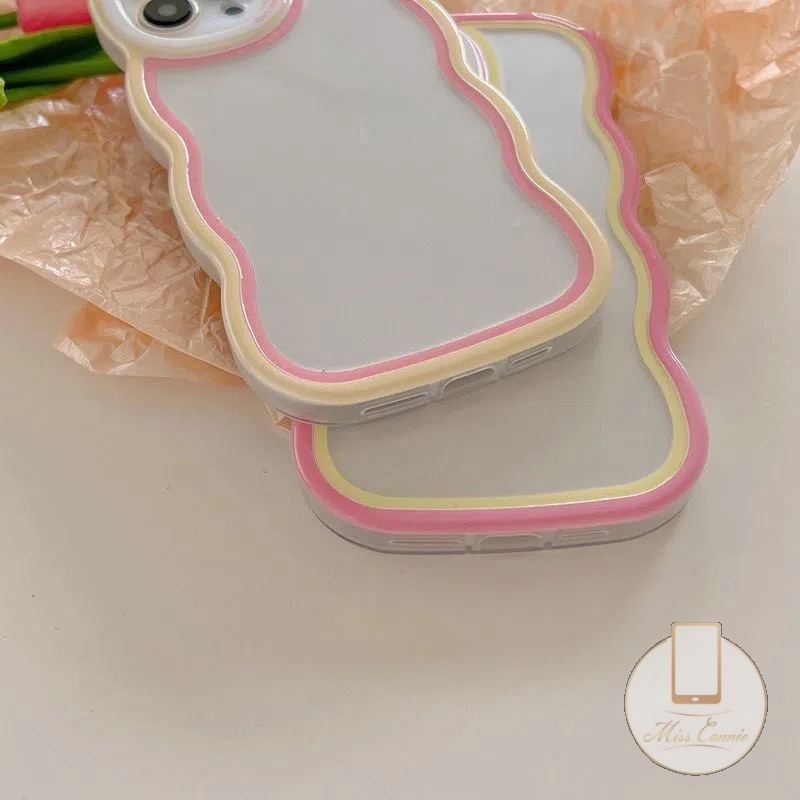 Soft Case Transparan Gelombang Warna Permen Untuk Samsung A13 A03s A03 A12 A52 A32 A50s A02s A50 A23 A30s A52s M12