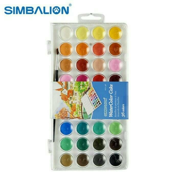 

Simbalion Watercolor Cake 36 Warna