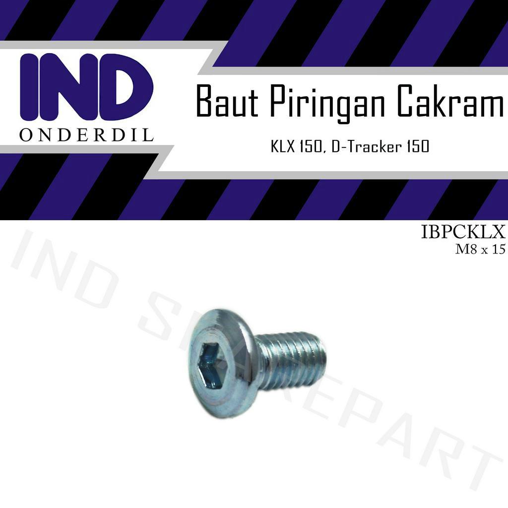 Baut-Baud Disc Piringan Cakram KLX 150/D-Tracker-DTracker 150 M8x15-8x15-8 x 15-M8-M