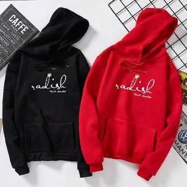 SIze Fit XL SW046 - Sweater Hoodie Wanita Radish-1