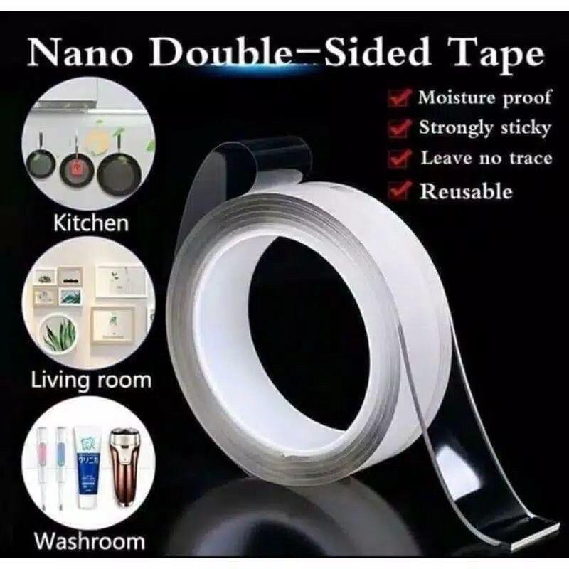 NANO MAGIC TAPE / double tape tip isolasi transparan 1M 3M 5M