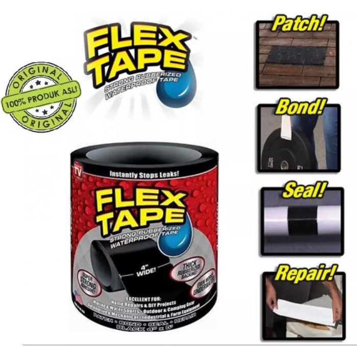 

Isolasi Ajaib Super Kuat Flex Tape 4 Penambal Waterproof