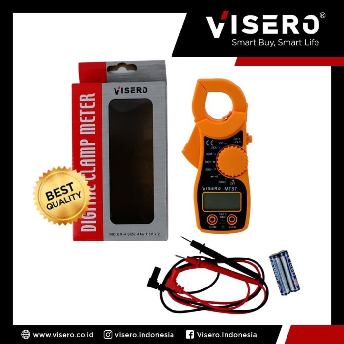 Clamp Meter / Ampere Meter / Tang Ampere Digital Visero (MT-87)