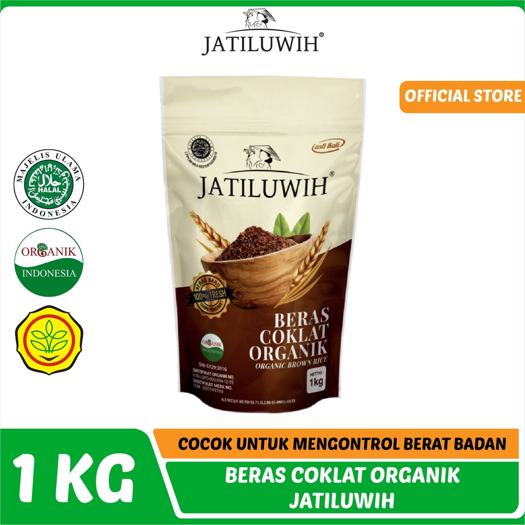 Jual Jatiluwih Beras Coklat Organik 1kg Cocok Untuk Mengontrol Berat