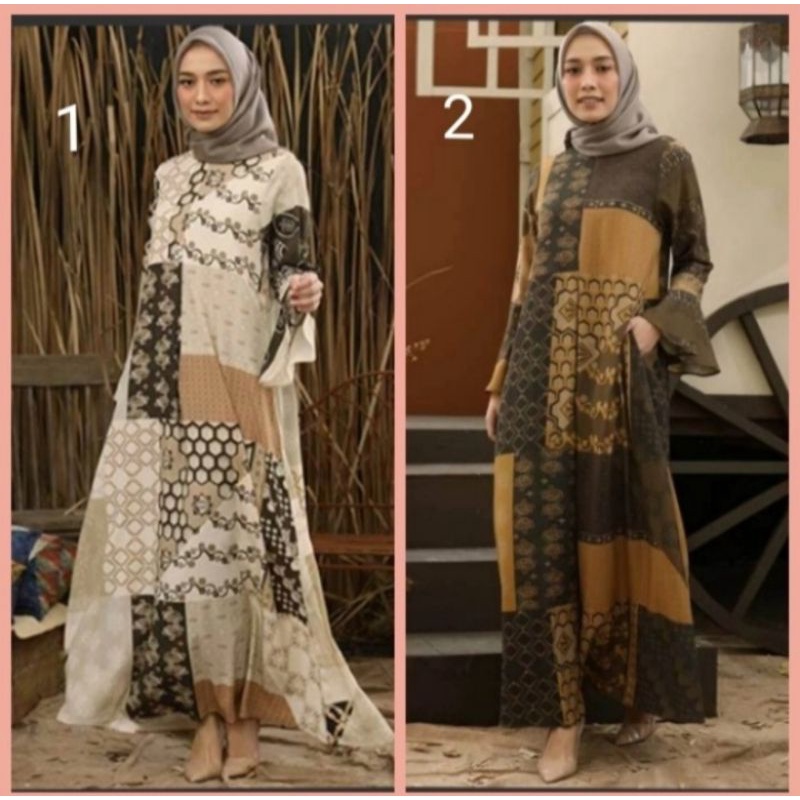 Gamis Wanita Dress / Tunik Tunic Muslimah Heaven Lights 100% ORI
