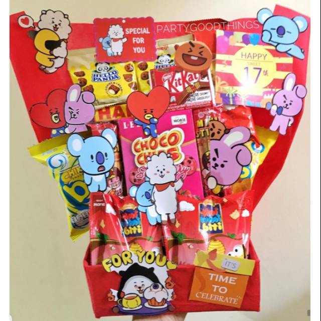 

Buket Snack / Little Surprise Box / Buket Jajan / Buket Ulang Tahun