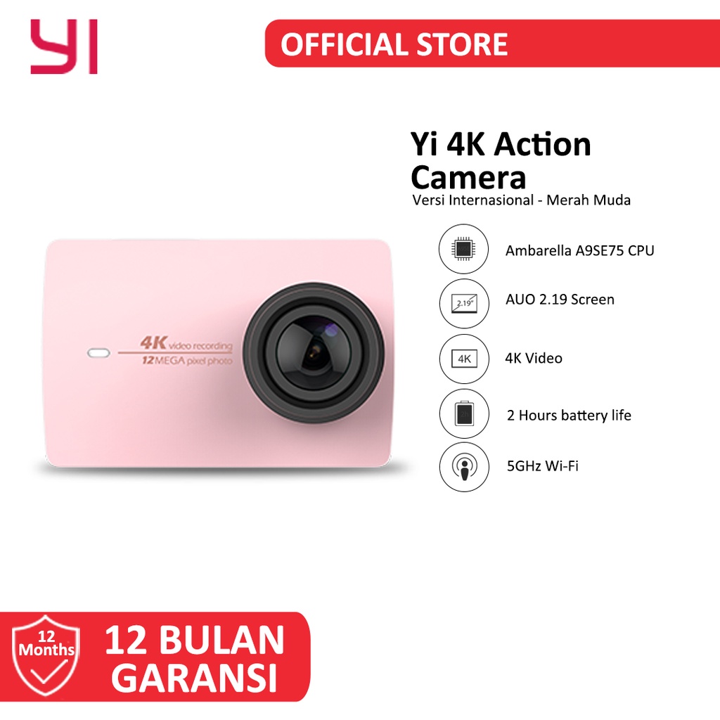 Yi 4K Yi 2 4K Action Camera Versi Internasional