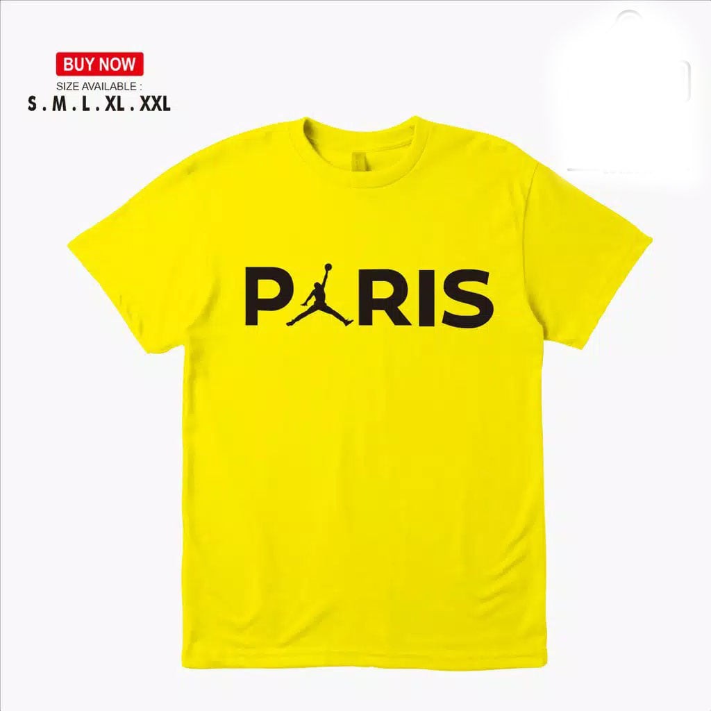 kaos distro paris jordan / baju jordan paris premium / tshirt premium
