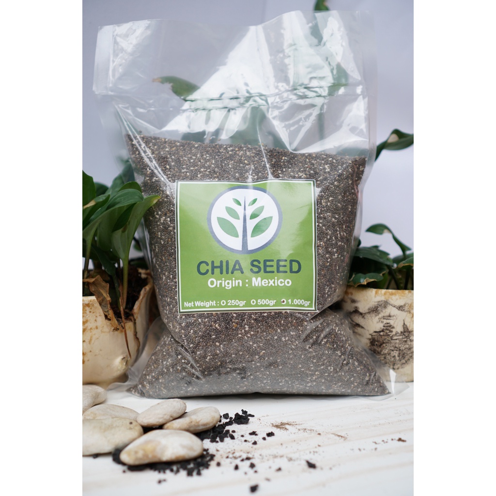 

Organic Chia Seed 50gram BPOM HALAL Mexico / Organic Black Chia Seed Mexico 50gr - Biji Chia Hitam