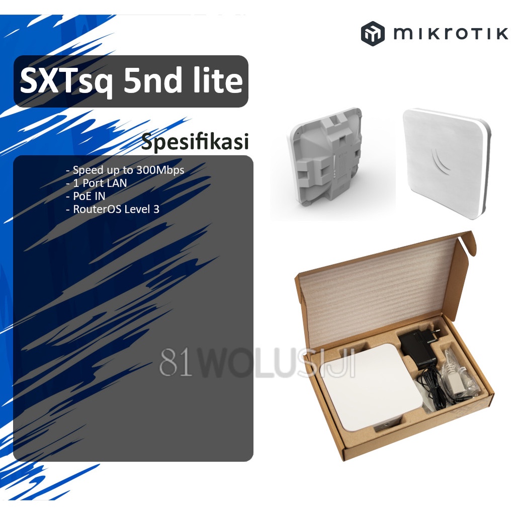 Mikrotik SXTsq-5nD Lite5 5Ghz Mimo Wireless Client OS level 3