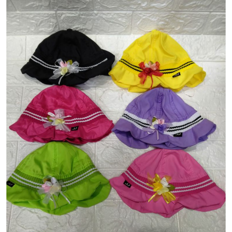 Topi kelopak bunga anak jj kids
