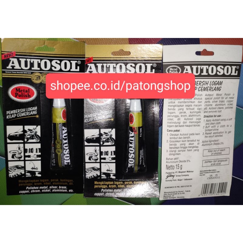 Autosol Metal Polish 50gr pembersih logam pengkilap chrome