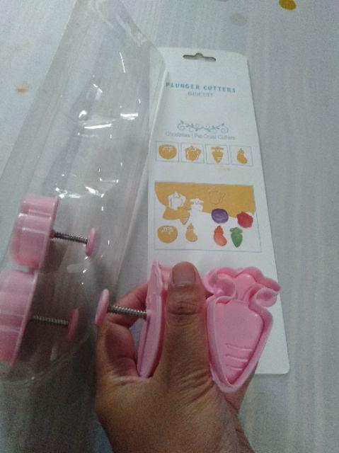 Plunger Sayur (cetakan Bento Fondant Cookies Cutter Sayur Veggie Wortel)