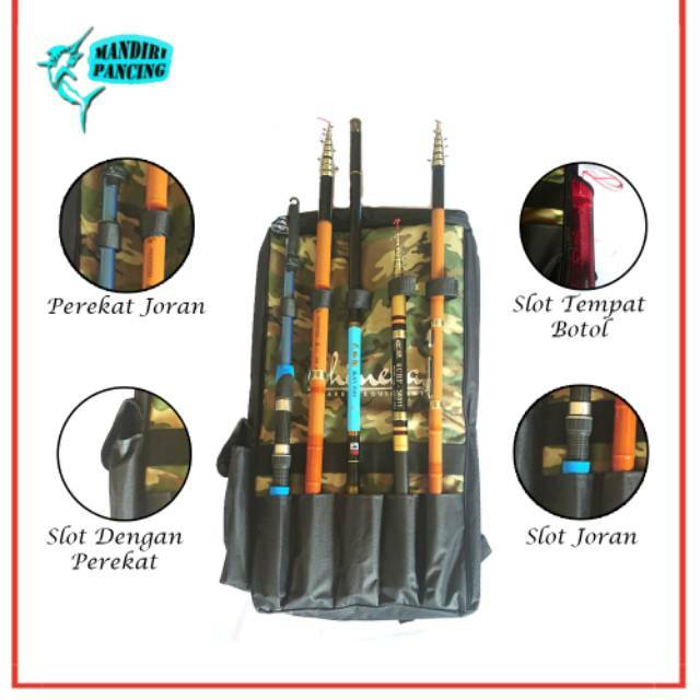 Tas Joran Tas Gendong/Ransel/Backpack Tas Pancing BHINEKA MURAH