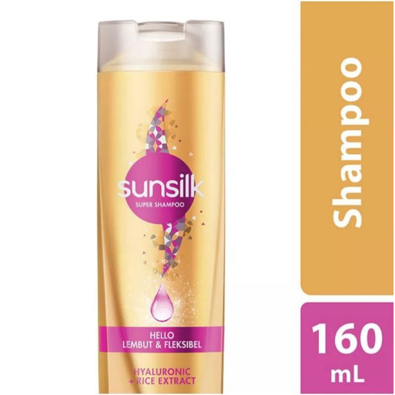 Sunsilk Super Shampoo Hello Lembut &amp; Fleksibel 160ml