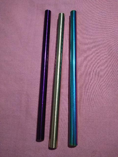 Stainless Steel 12mm Reusable Straw / Bubble Tea Straw / Sedotan Stainless