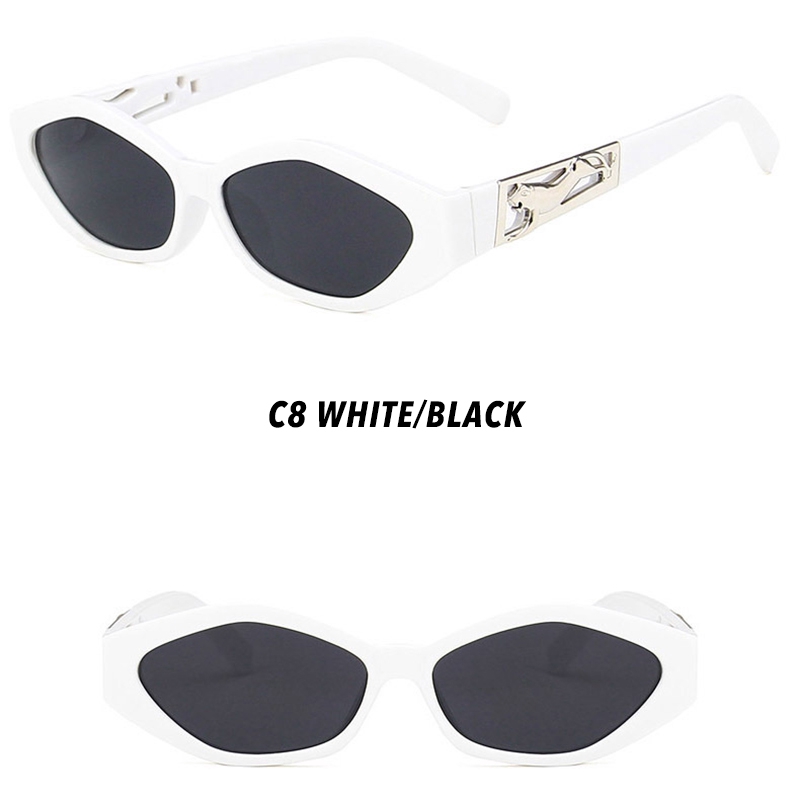 (YUZHU) Bayar di Tempat Western Style Mata Kucing Wanita Kacamata Hitam Sunglasses korean style hitam