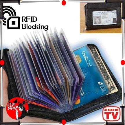 Dompet Wallet Kartu Kredit Secure RFID Blocking