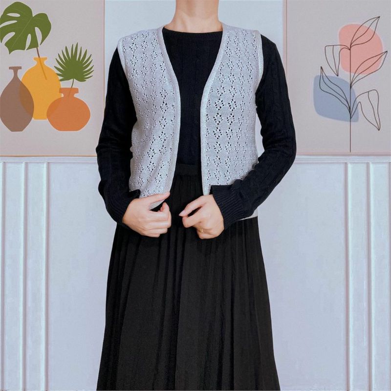 Rompi Knit, Outer, vest