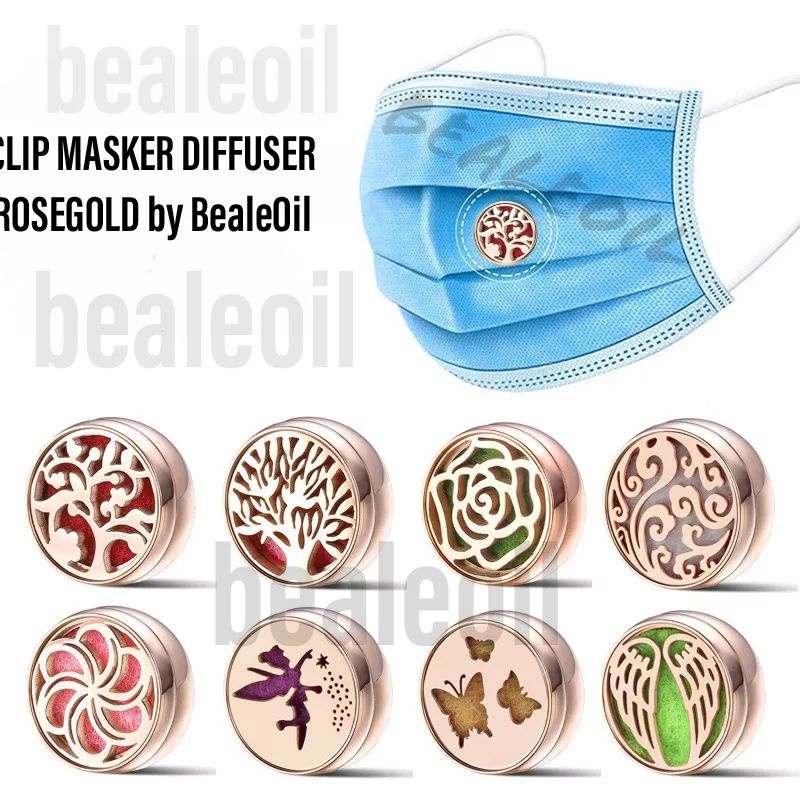 BEALE Pin Masker Klip Diffuser Stainless untuk Masker Magnet FREE 3 pads Pengharum Masker Mask Clip bros magnetic 12mm kecil Mask Diffuser pengharum Mask Diffuser Essential Oil face mask Diffuser Clip Klip Magnetic Masker Aromaterapi Magnet mask patch