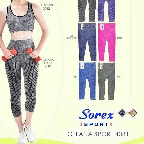 Celana Pendek Legging Sport Olahraga Gym Fitness Yoga Sorex 4081 DS ,,