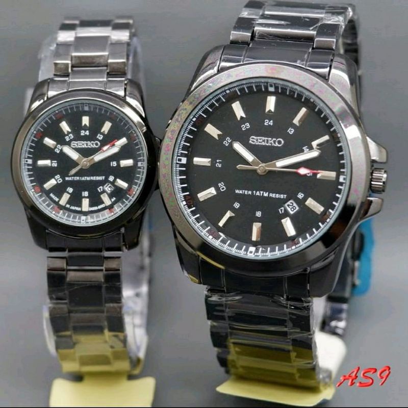 JAM TANGAN COUPLE SEIKO 5 PASANGAN JAM TANGAN STAINLESS BISA COD COUPLE SET