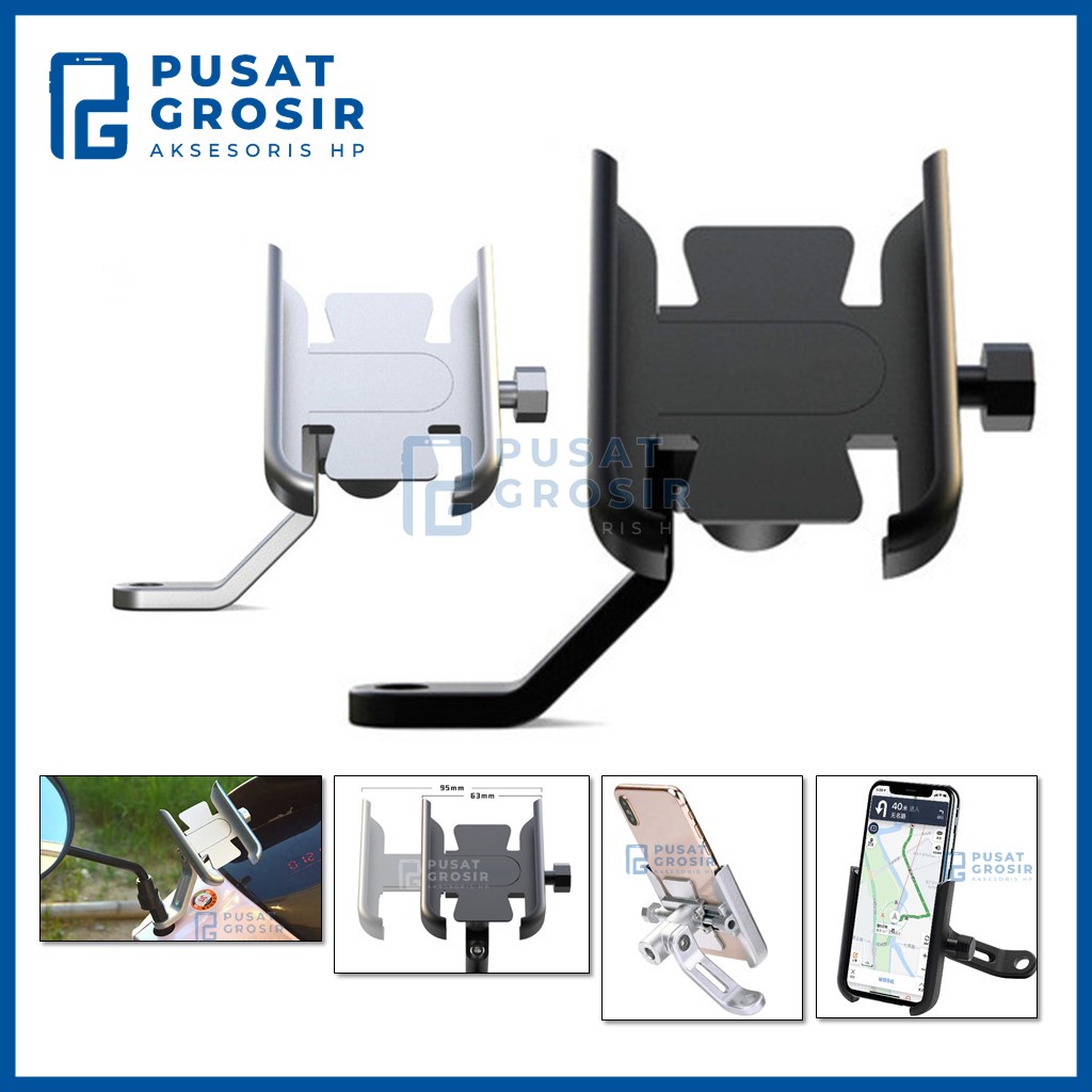 Holder Spion Motor HM11 HM-11 Phone Stand handphone senderan dudukan hape alat penyangga hp