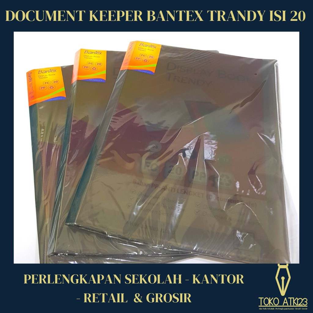 Map Clear Holder / Document Keeper Folio Bantex Trendy Isi 20