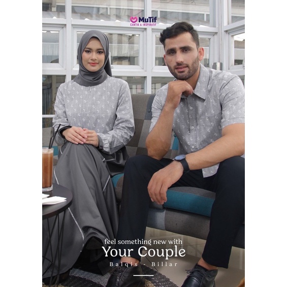 [COD] NEW ARRIVAL Couple 2022 MUTIF BALQIS - BILLAR DAPPLE GREY ORIGINAL || Best Seller || Pusat Dis