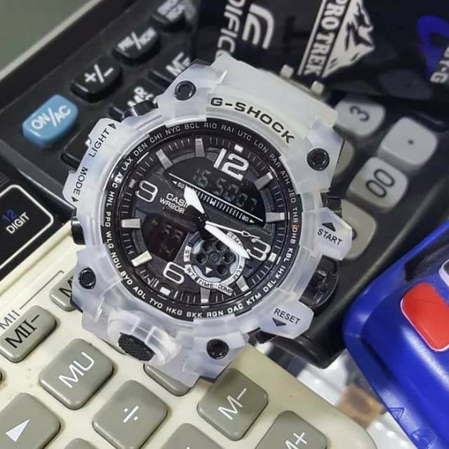 Jam Tangan Gshock GWG1000 Water Resist Renang - Transparan Hitam