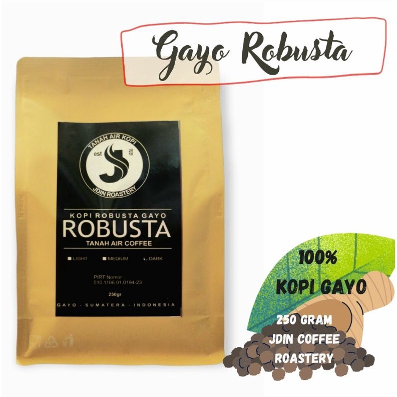 

Bubuk Kopi Robusta Gayo GESTE 250gr JDIN ROASTERY