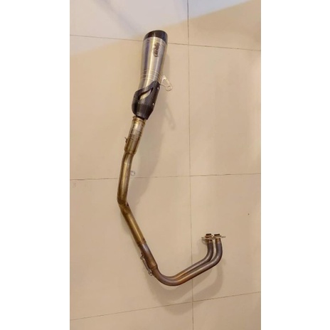 knalpot full system R9 H2 ori bekas untuk ninja 250fi old