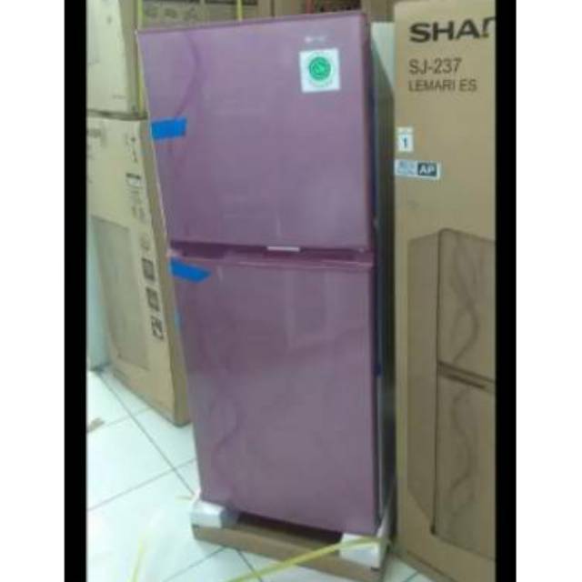 KULKAS SHARP SJ-237ND-AB/AP/AS 2 PINTU 187 LITER 130 WATT