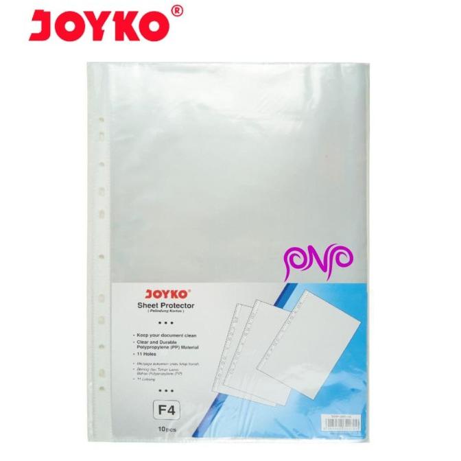 

hanya disini] Joyko PP Pocket Sheet Protector Plastik Binder Ordner F4 / A4 Isi 10