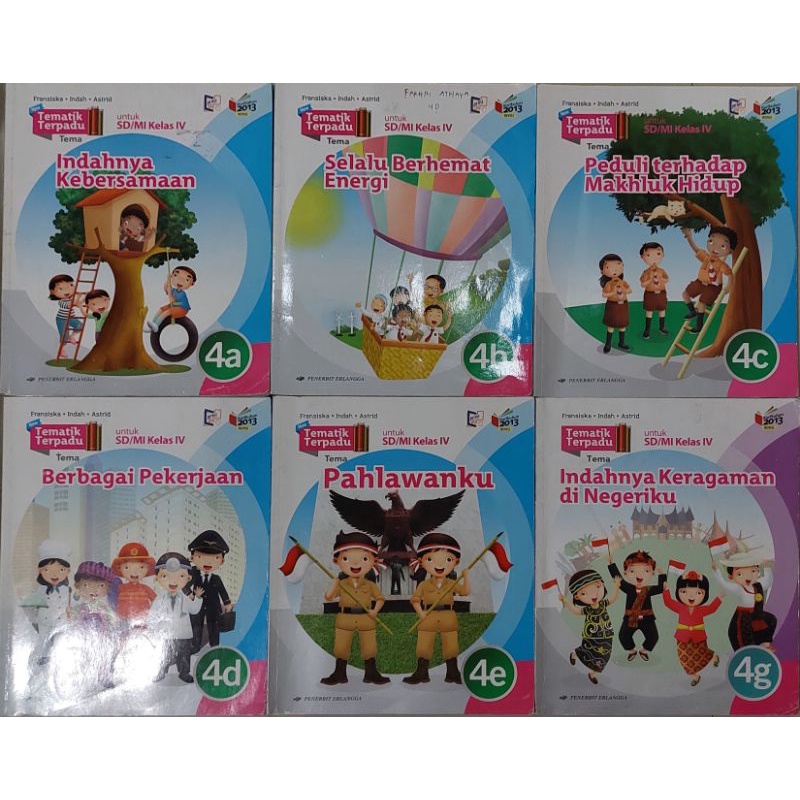 

Tematik Terpadu Erlangga Kelas 4 (a,b,c,d,e,g) BUKU BEKAS