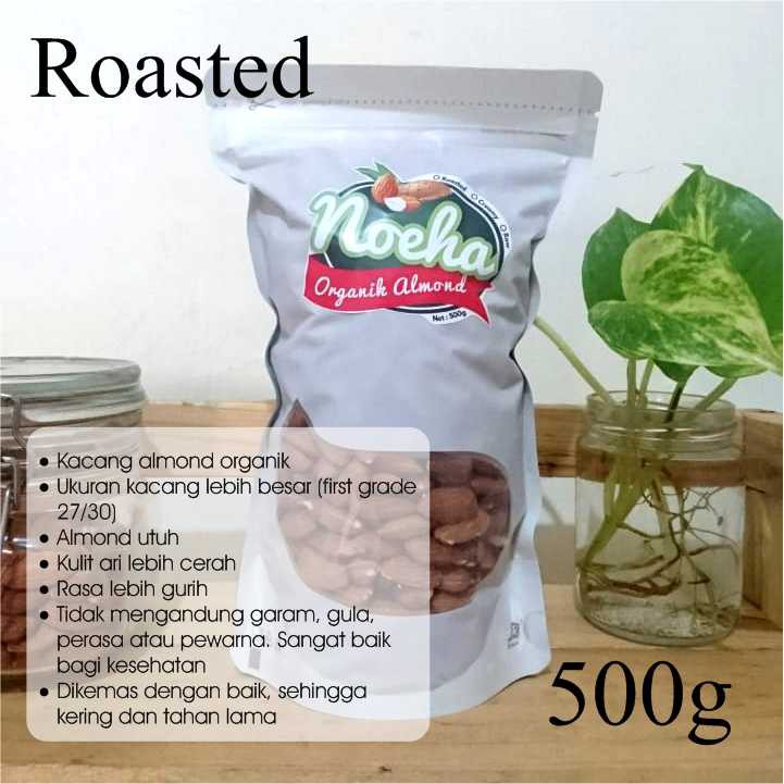 

Kacang Almond Panggang Mateng Roasted Original 500 g